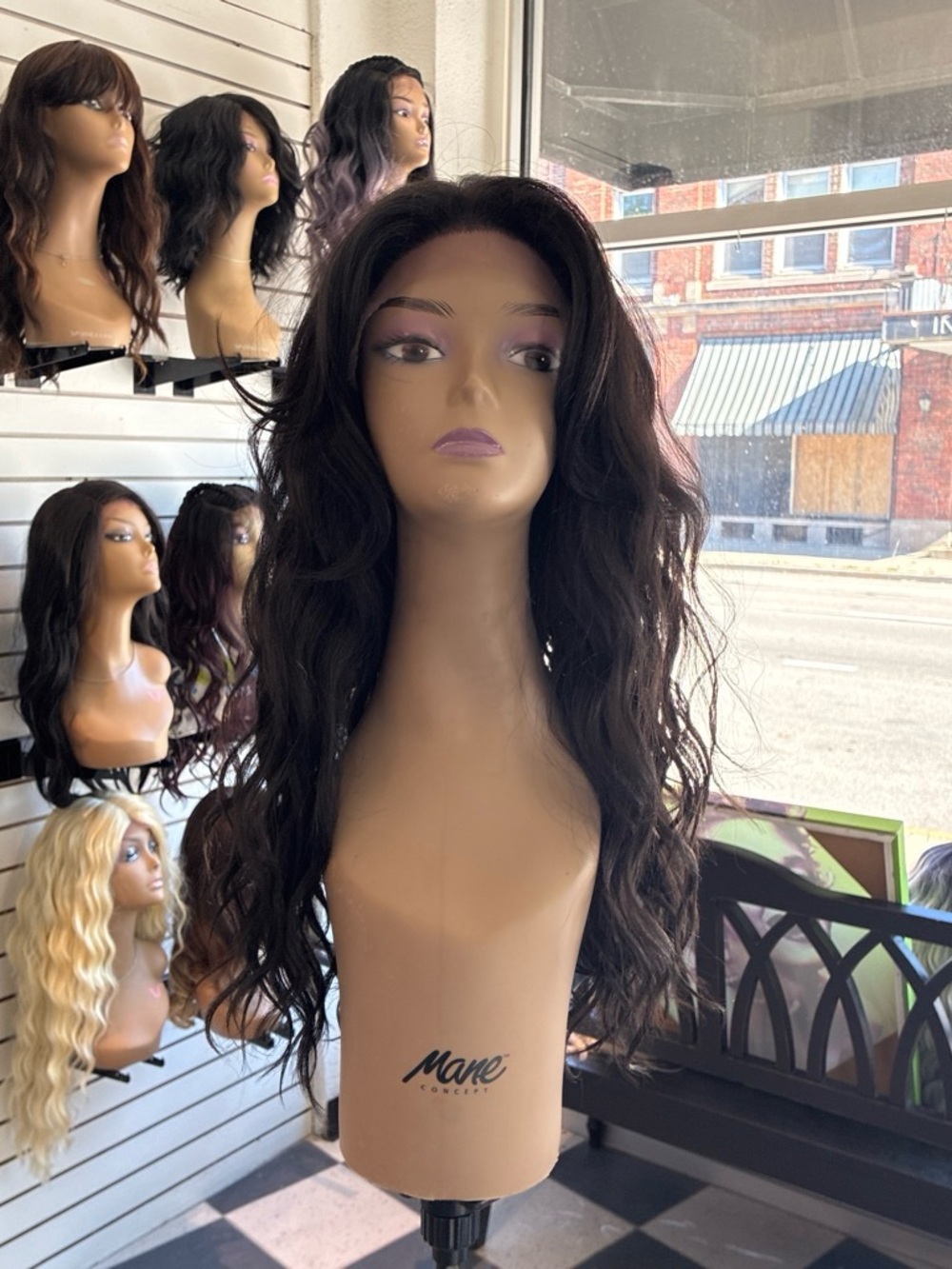 Women's Long Wavy Lace Front Wig - Dark Brown